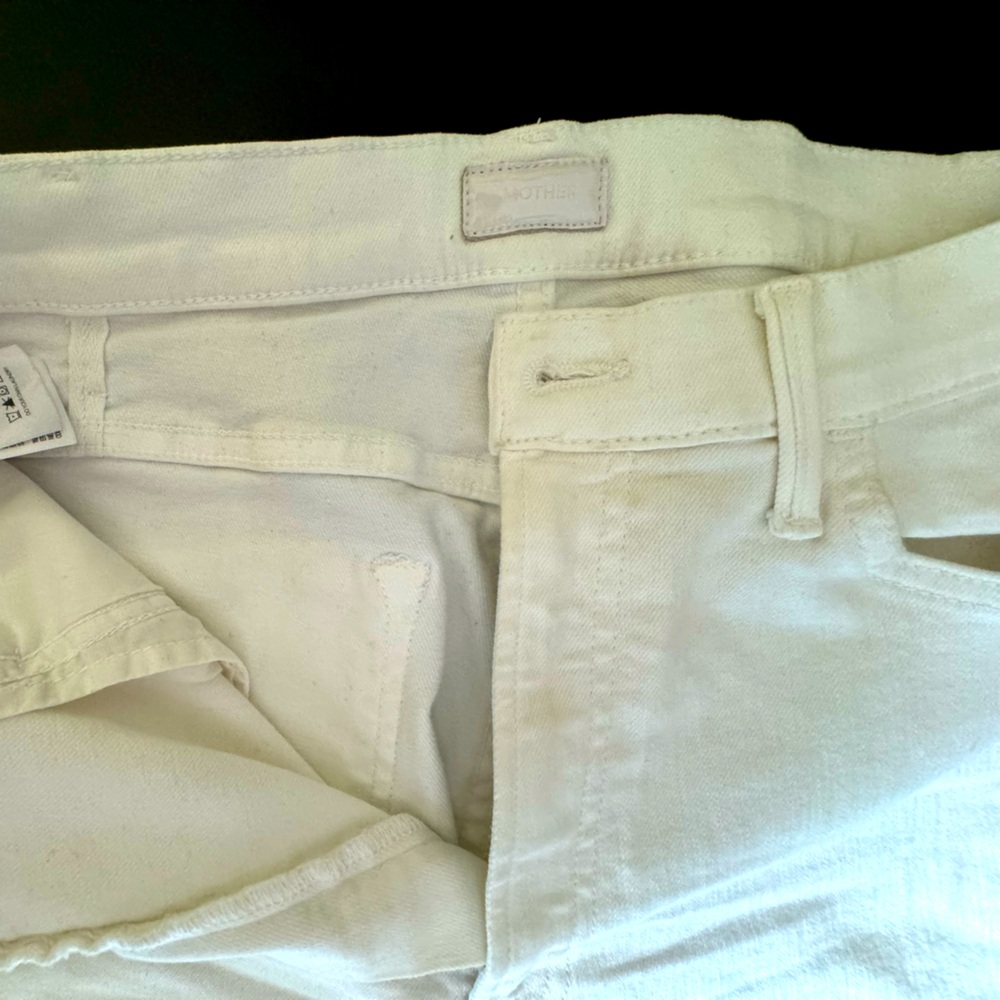 Mother The Hustler Ankle Fray Jeans in Fairest of Them All Size 30